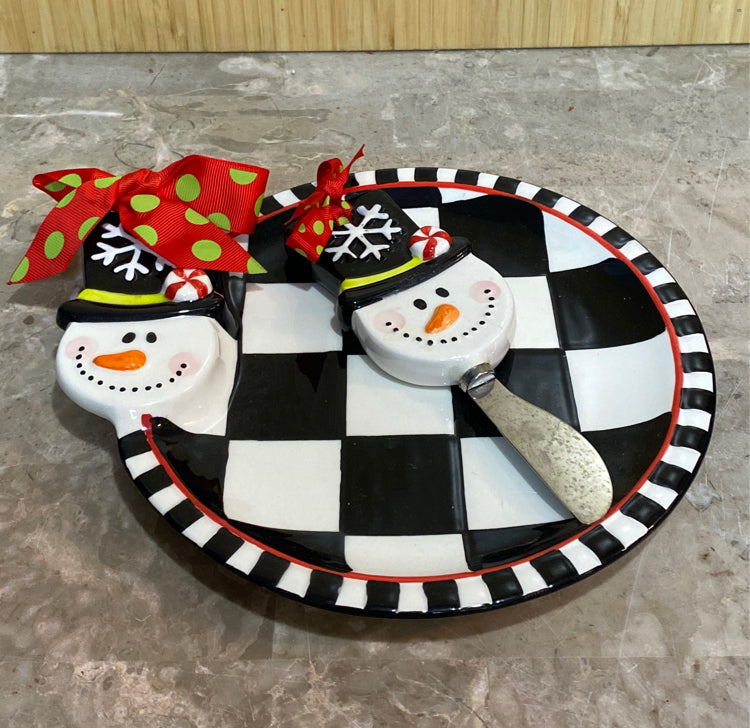 Snowma Dish with Spreader