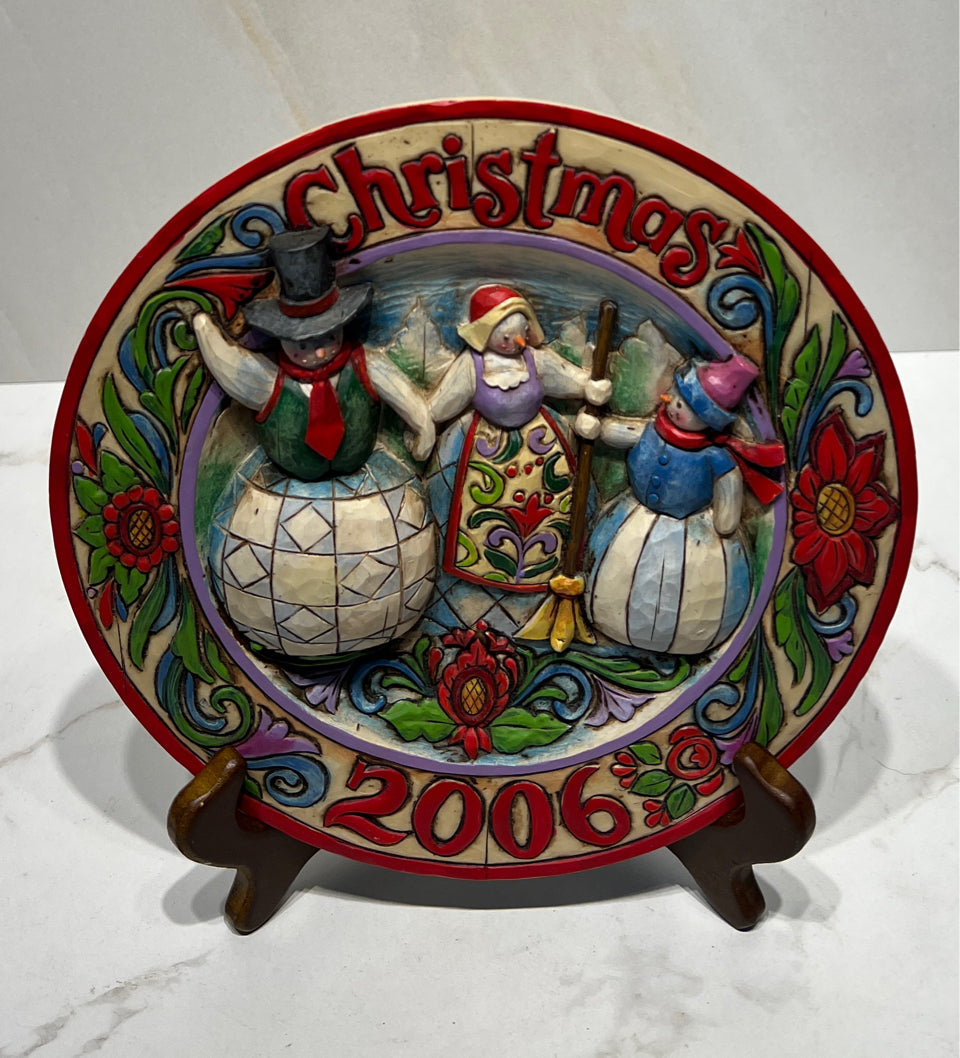 Jim Shore Christmas Plate