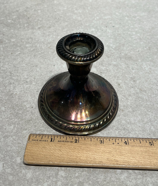 Electroplate Candle Holder