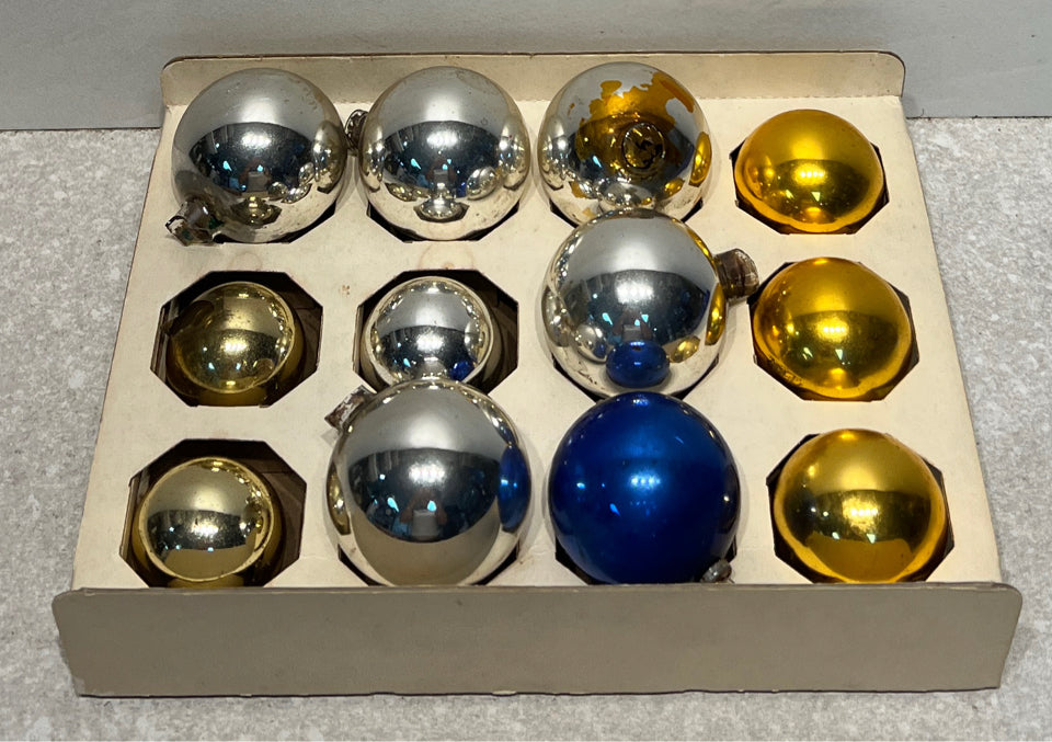 Box of Vintage Ornaments