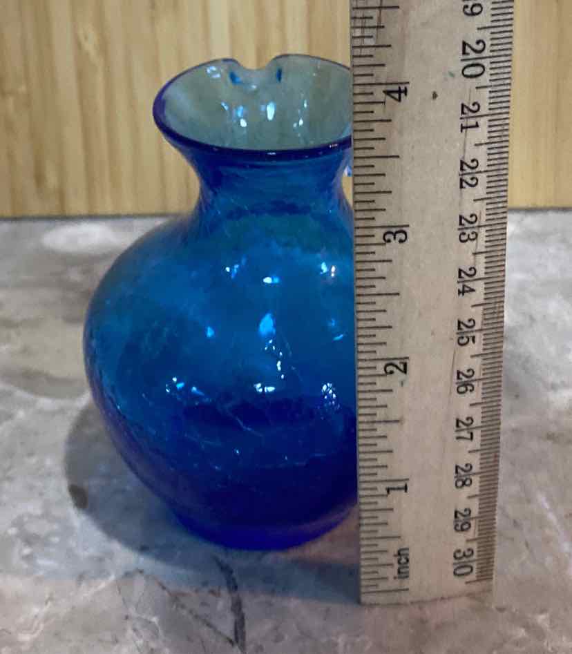 Crackle Glass Pitcher