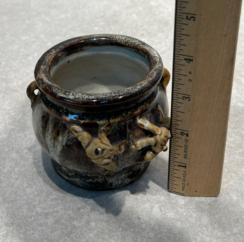 Pottery Frog Planter