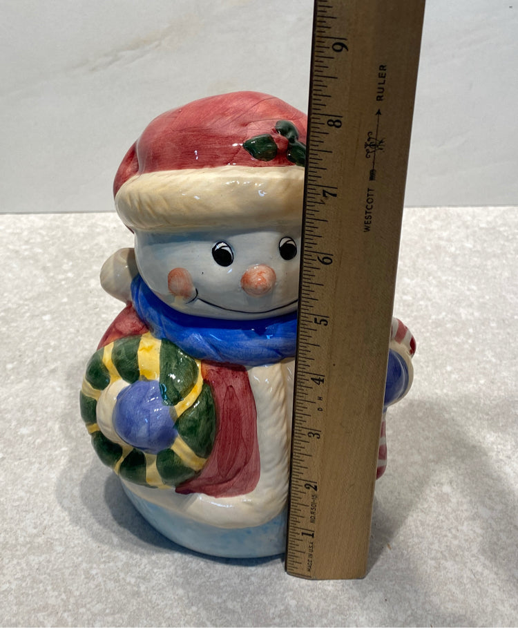 Snowman Covered Jar