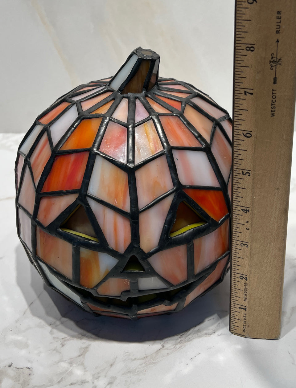 Pumpkin Tiffany Style Lamp