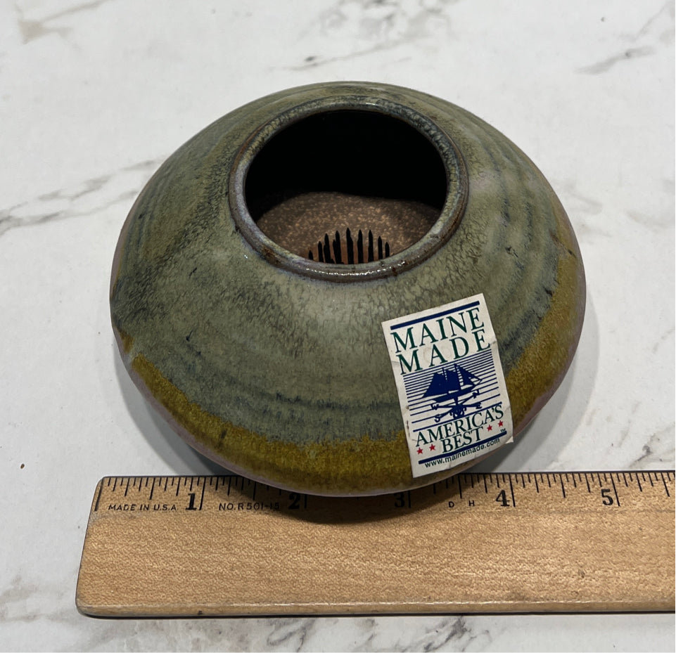 Pottery Vase with Frog