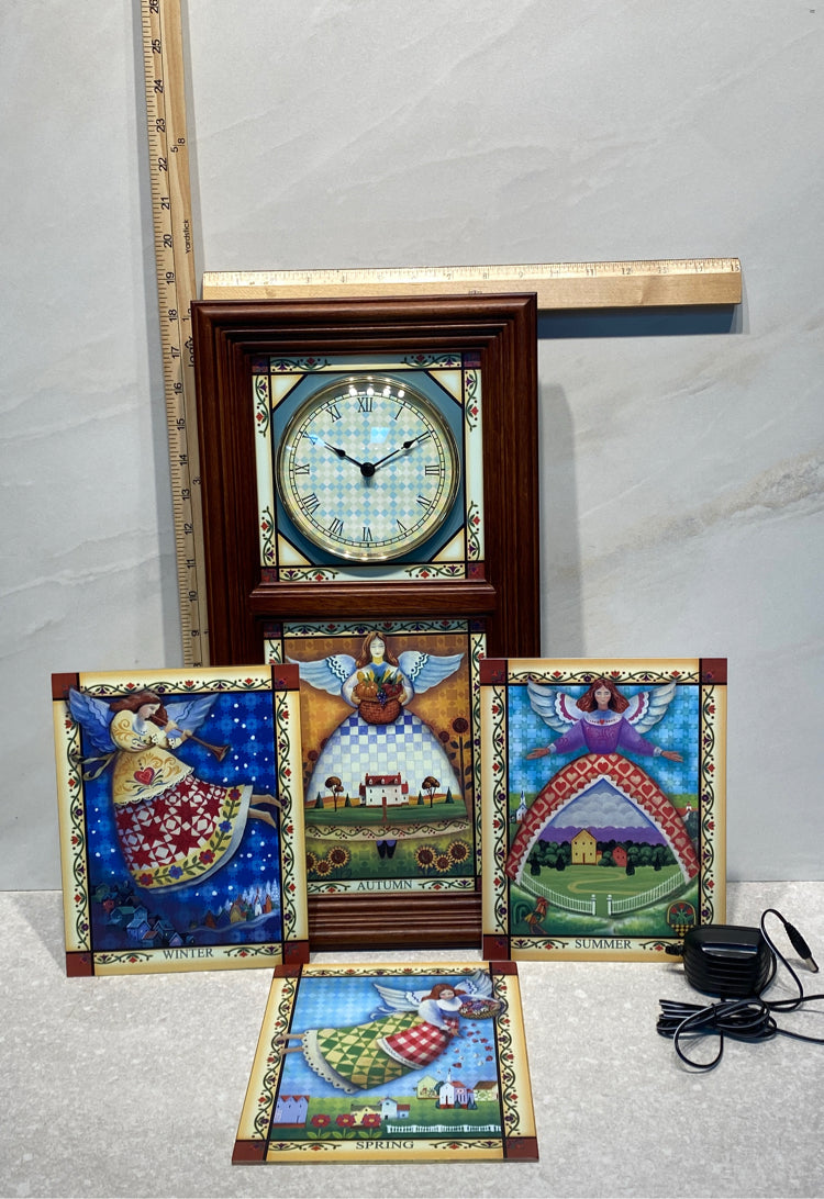 Jim Shore Stained Glass Clock