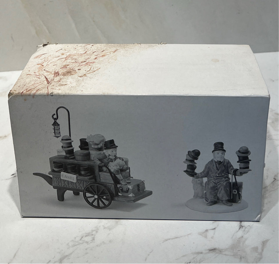 Dept. 56 Chelsea Market Hat Monger & Cart
