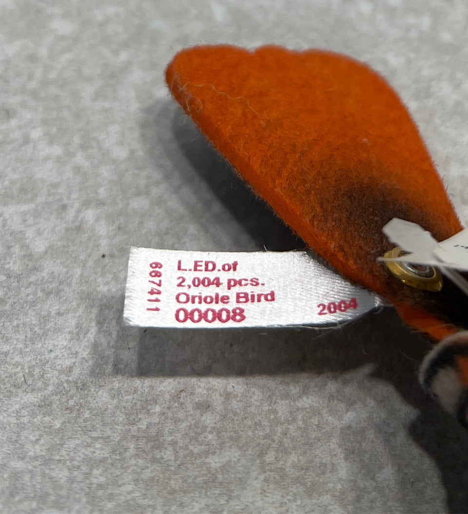 Steiff Baltimore Oroile Bird