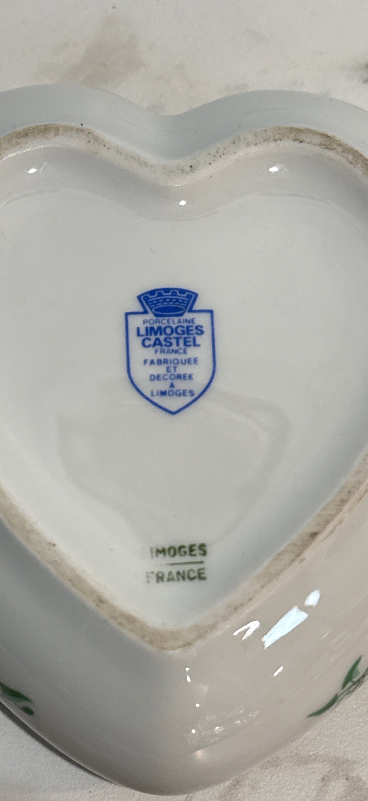 Limoges Heart Trinket Box