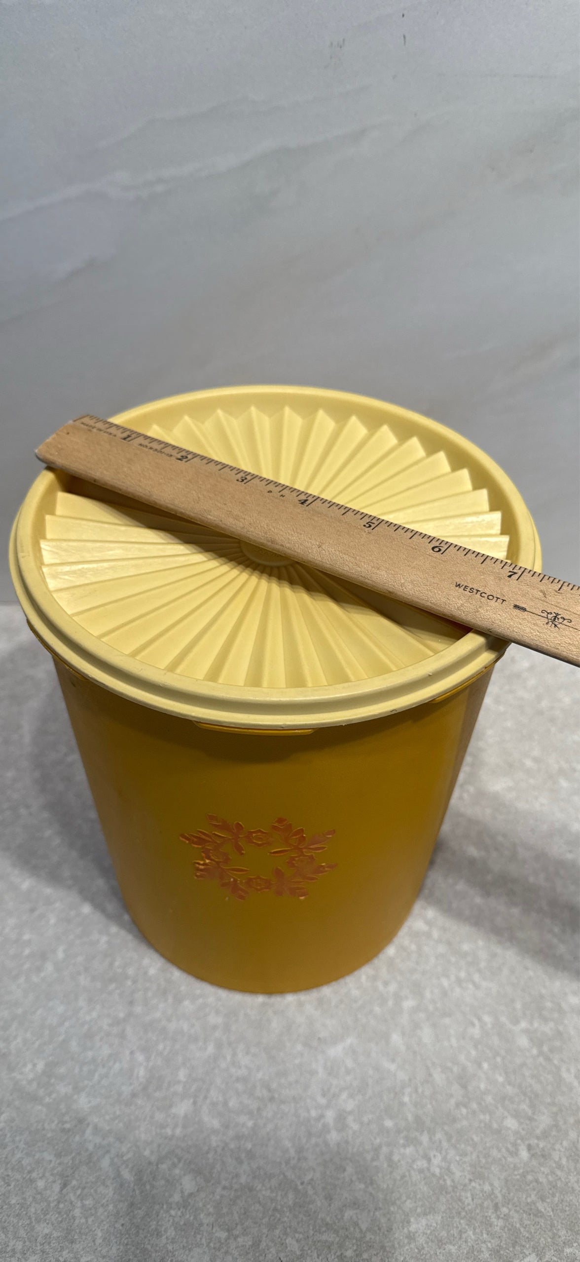 Covered Tupperware Canister