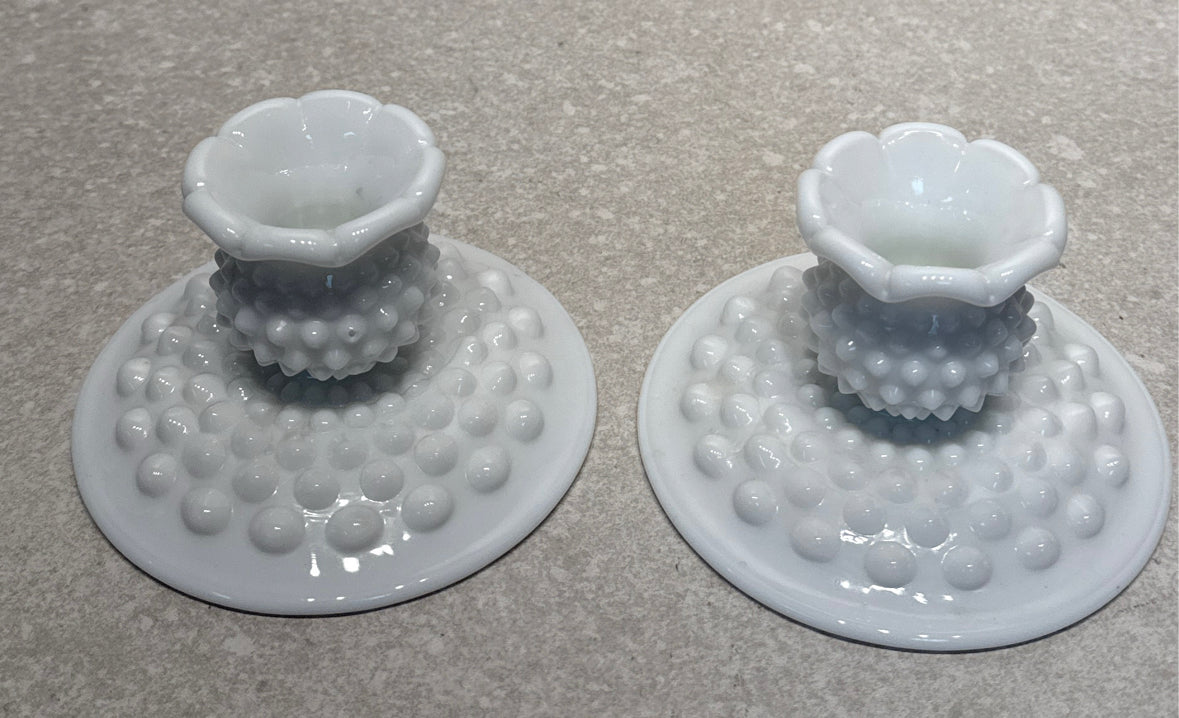 Pair of Fenton Candleholders
