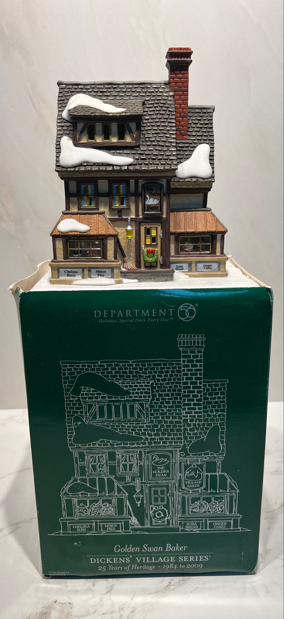 Dept. 56 Golden Swan Baker