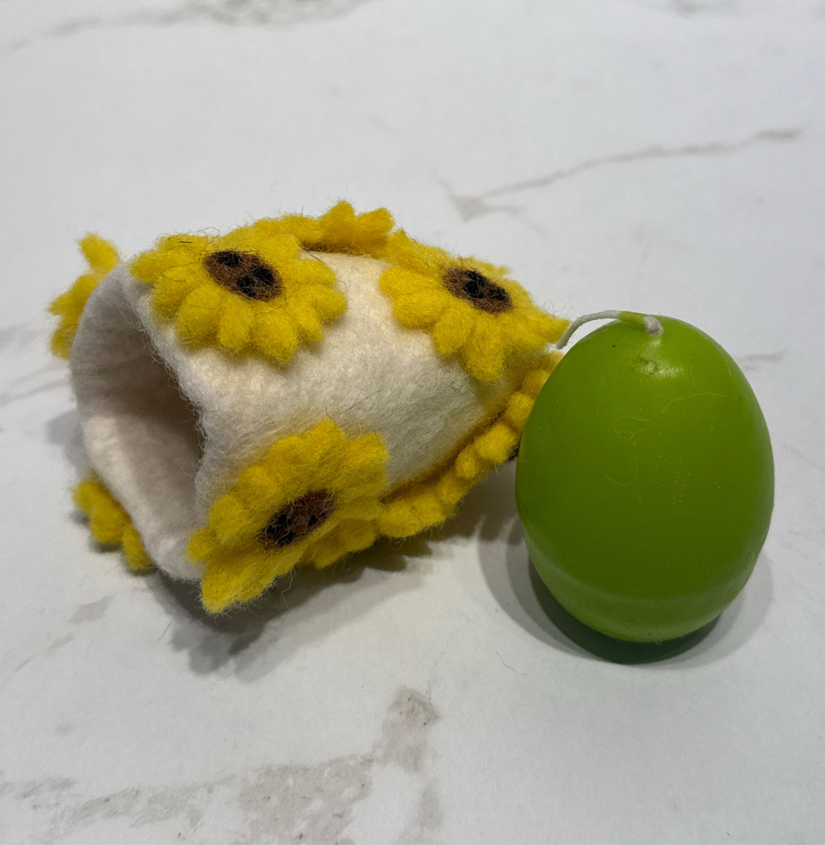 Sunflower Pouch with Candle