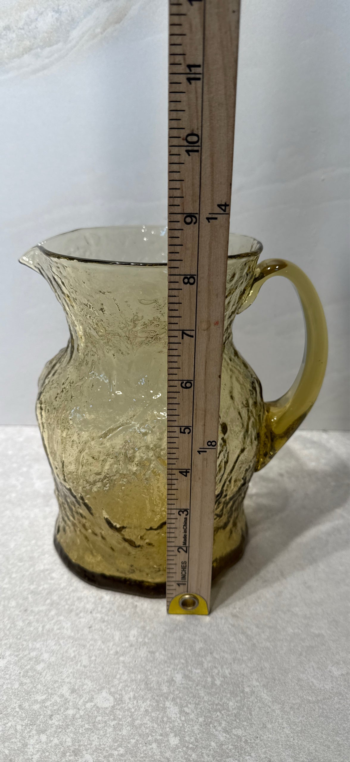 Morgantown Crikle Glass Pitcher