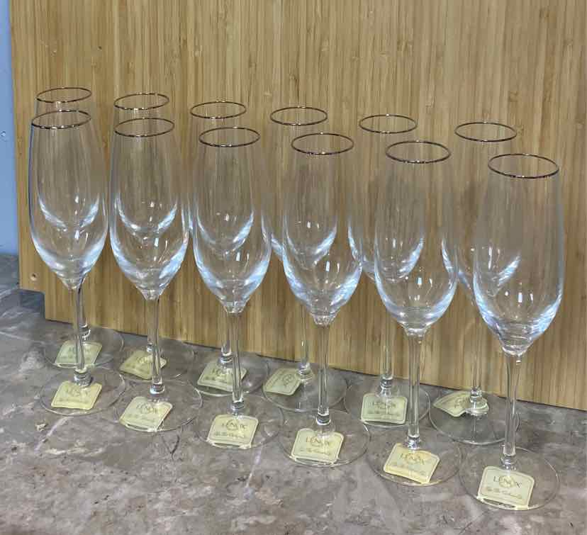Set of 12 Lenox Glasses