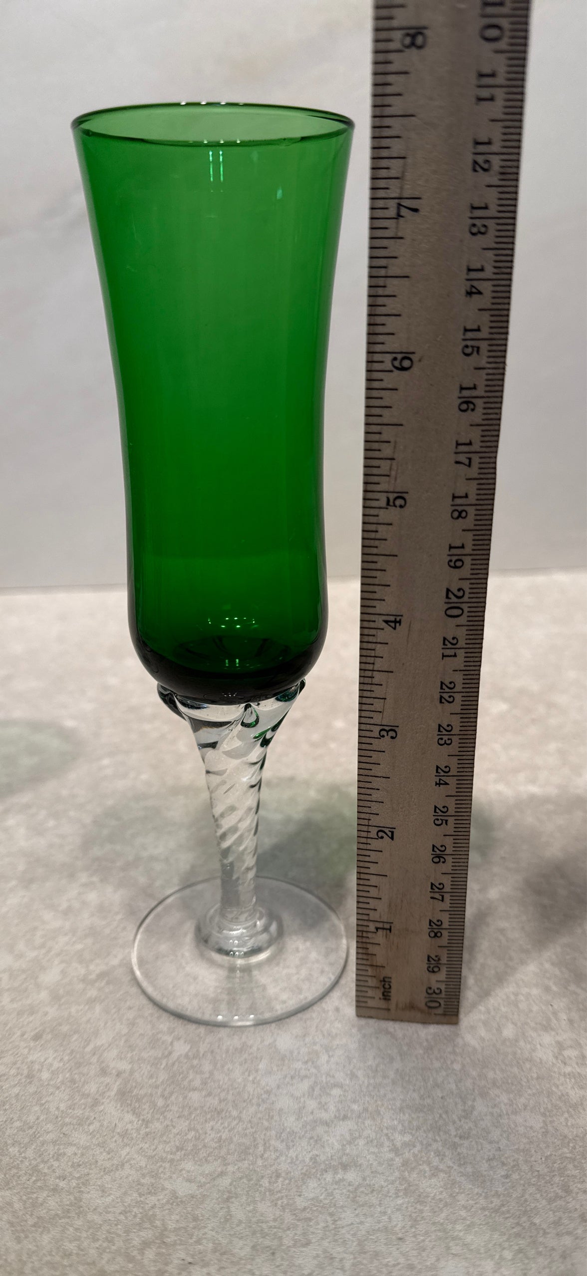 Set of 8 Green Glasses