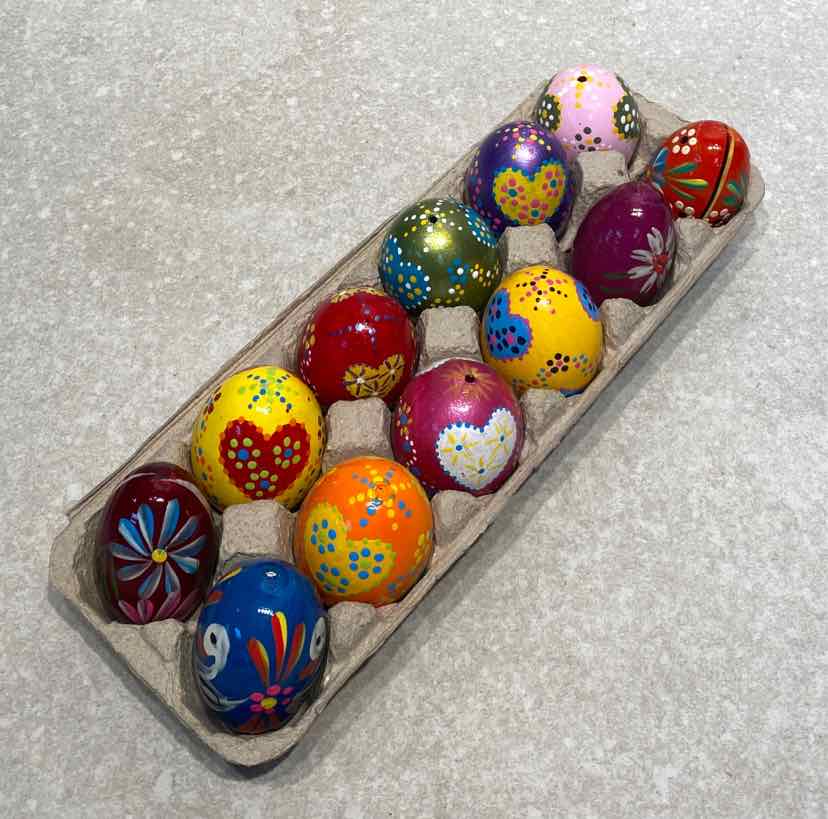 Set of 12 Handpainted Eggs