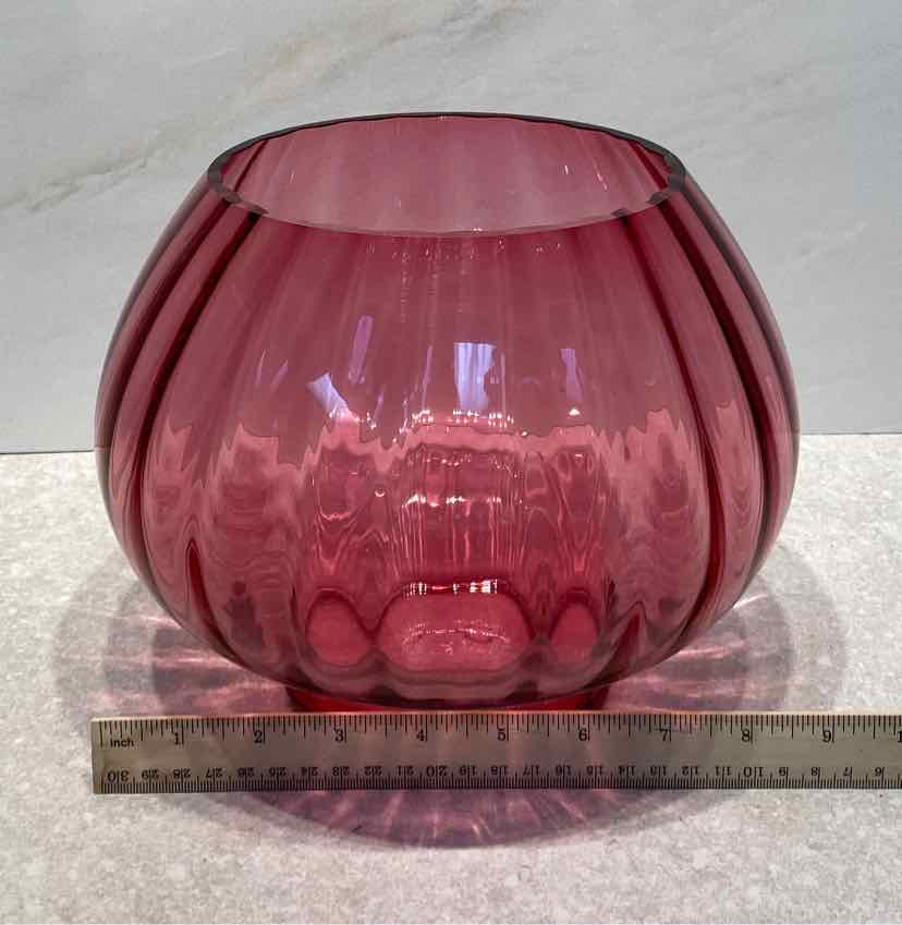 Cranberry Glass Vase