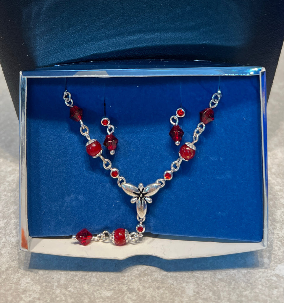 Necklace and Earrings