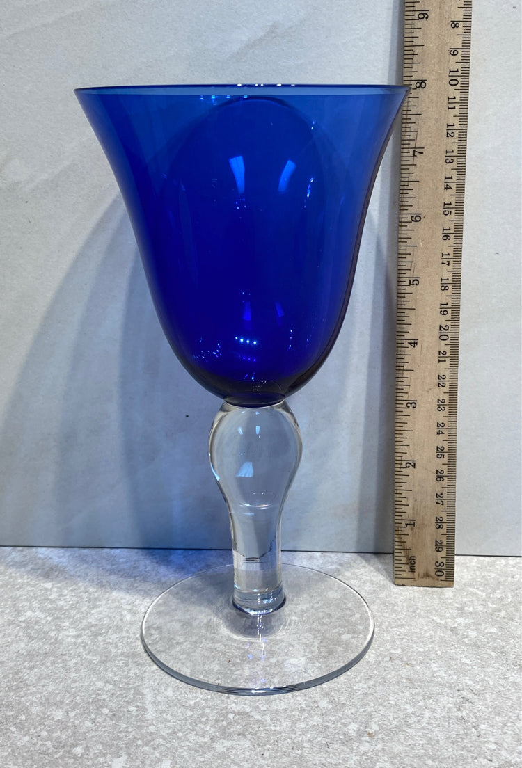 Set of 8 Cobalt Blue Glasses