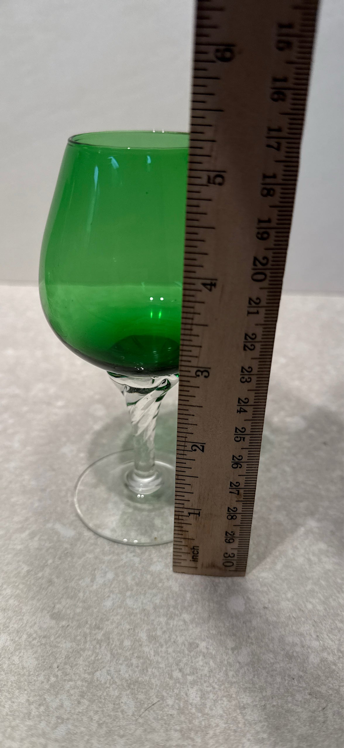 Set of 8 Green Glasses