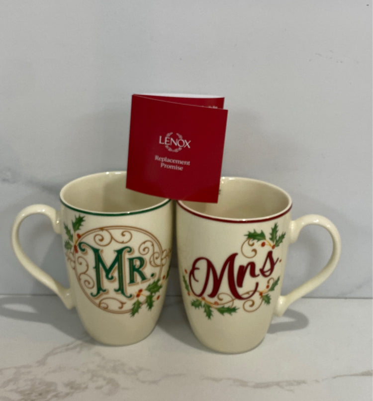 Set of 2 Lenox Mugs