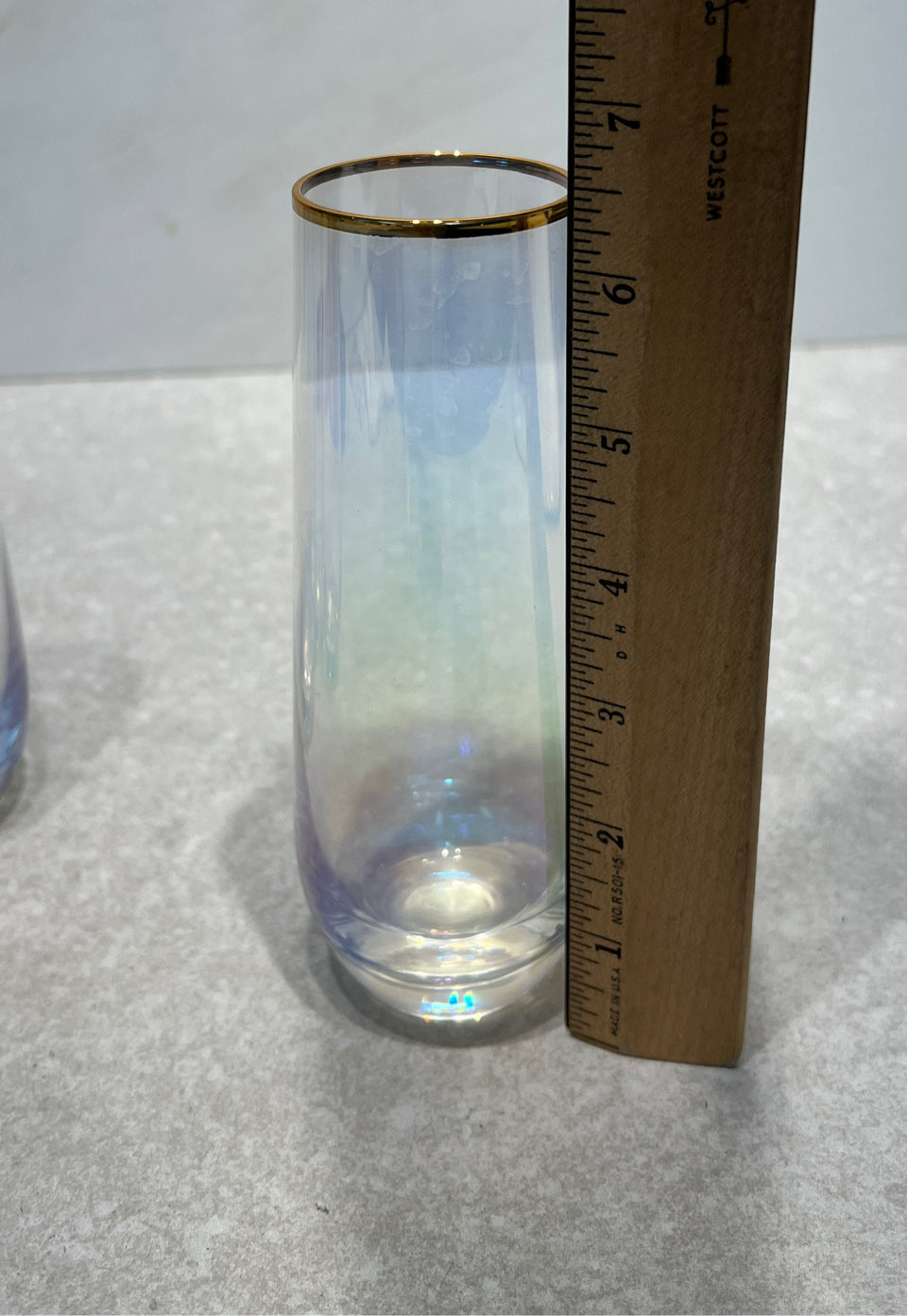 Set of 4 Iridescent Glasses
