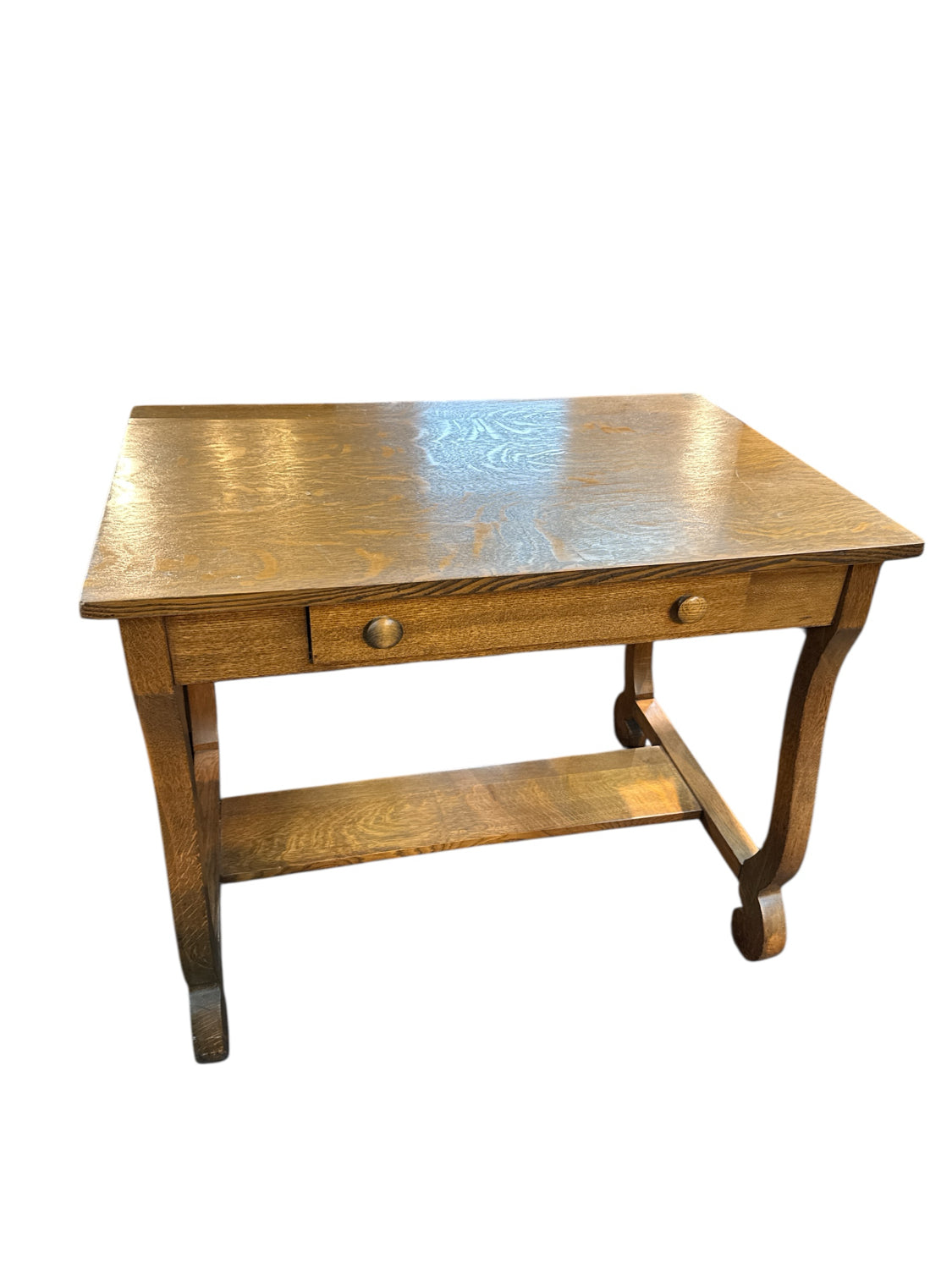 Oak Table With Drawer