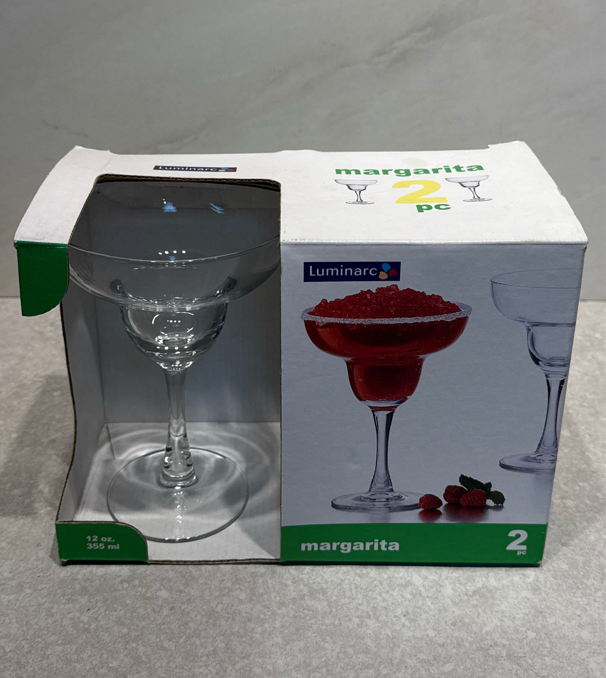 Set of 2 Margarita Glasses