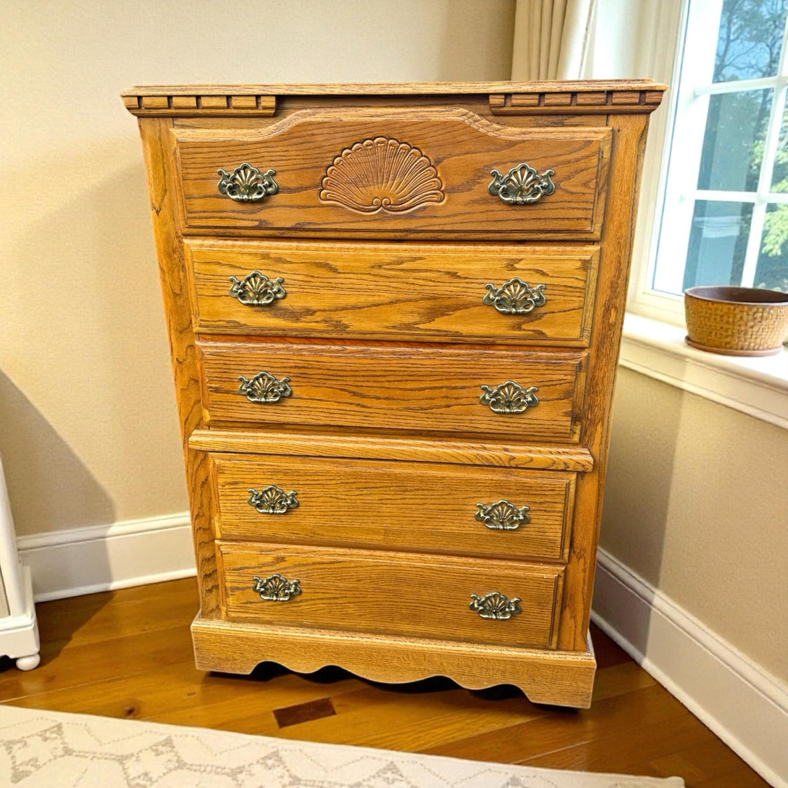 Oak Tall Dresser