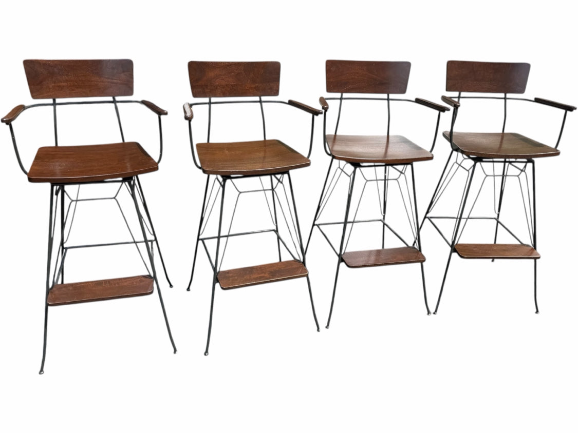 Set of 4 Crate and Barrel Barstools