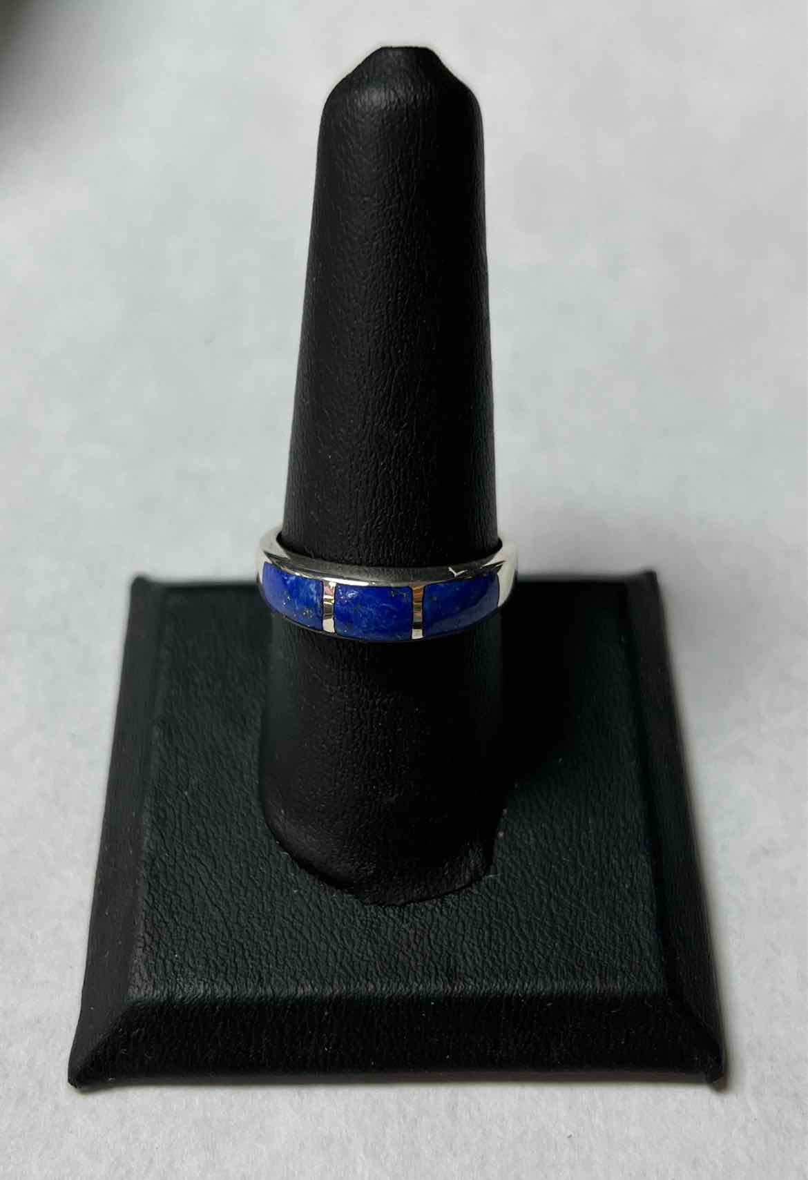 Size 9 Lapis And Sterling Ring