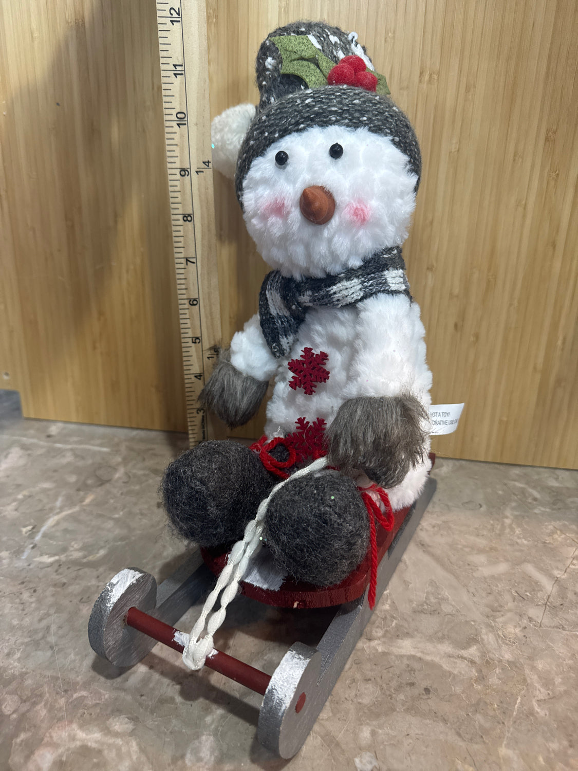 Sled with Snowman