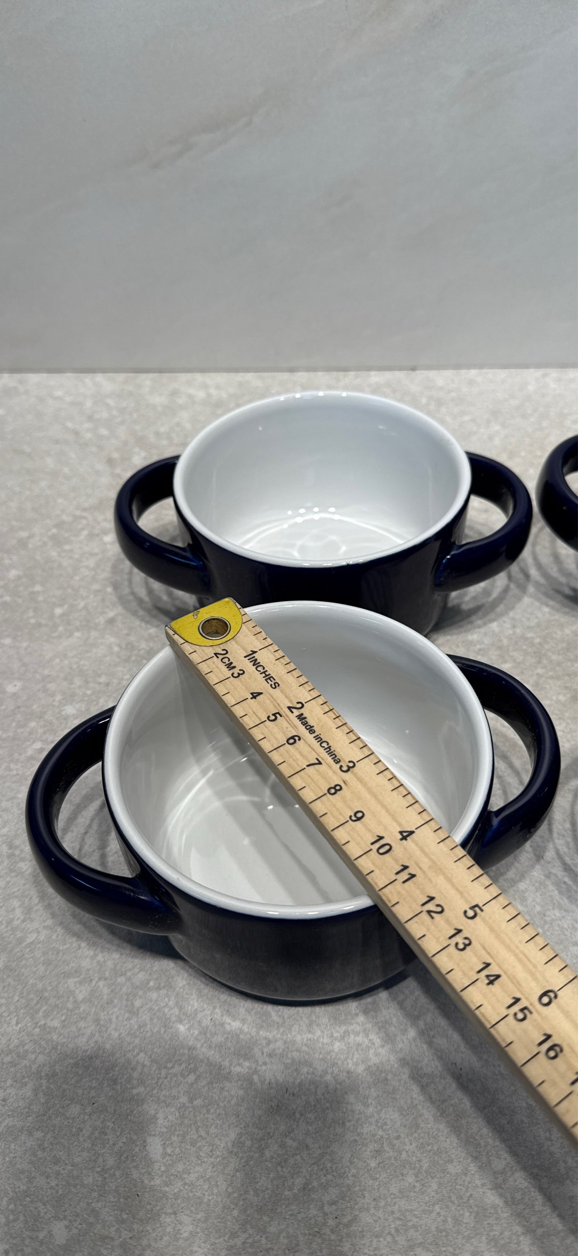 Set of 4 Handled Bowls