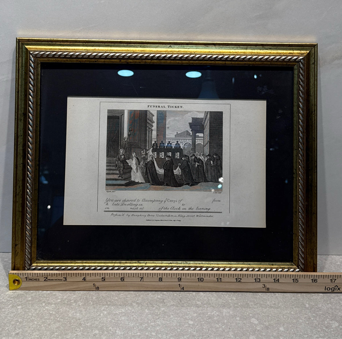 Funeral Ticket Wall Decor