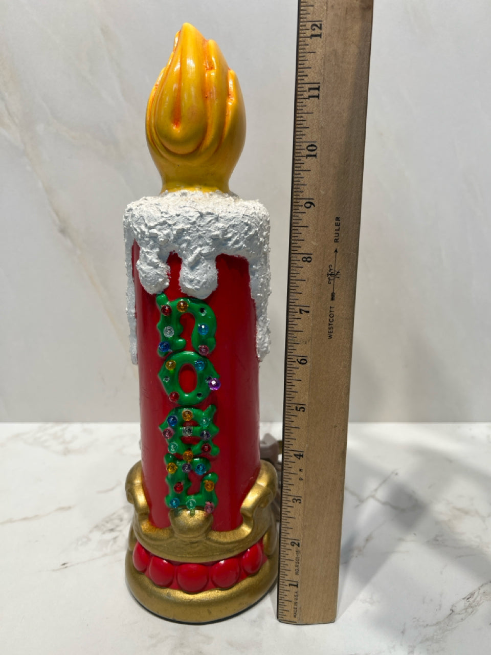 Vintage Lighted Ceramic Candle