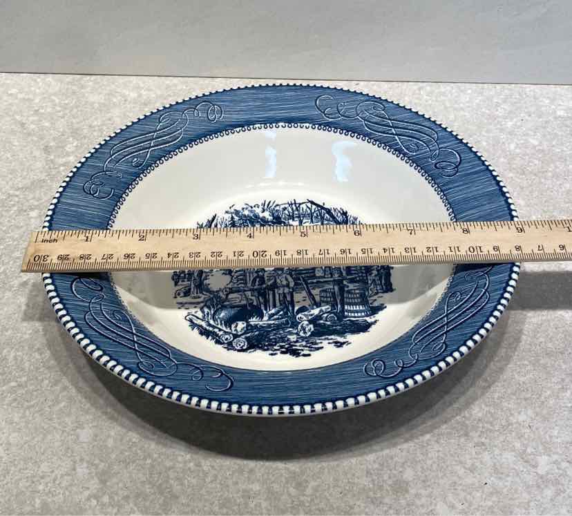 Currier and Ives Serving Bowl
