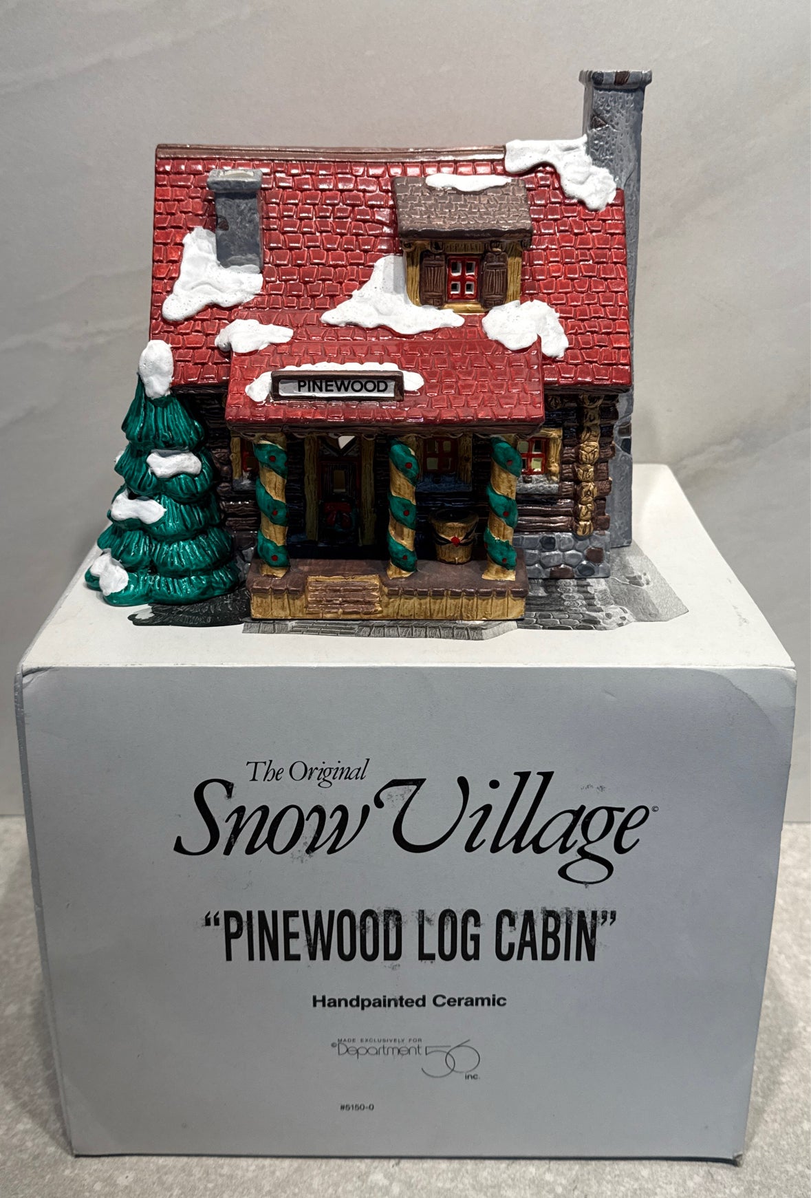 Dept. 56 Pinewood Log Cabin
