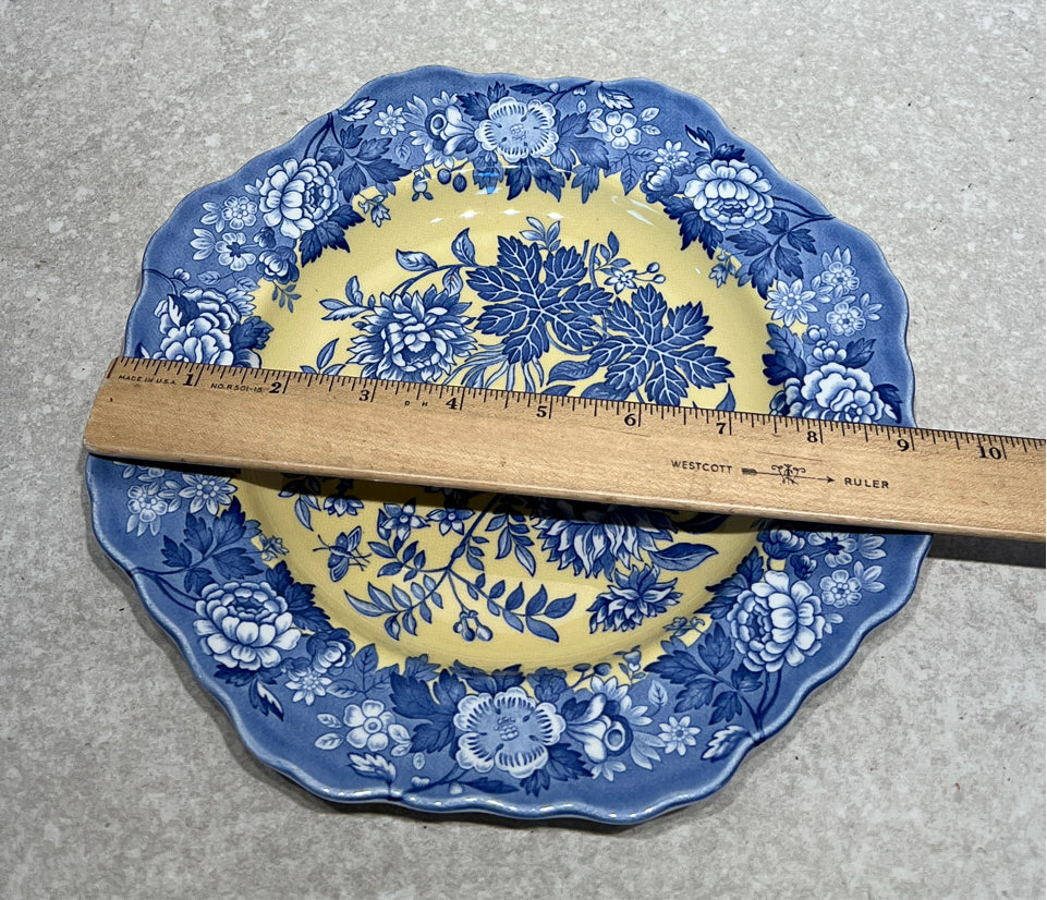Spode British Flowers Plate