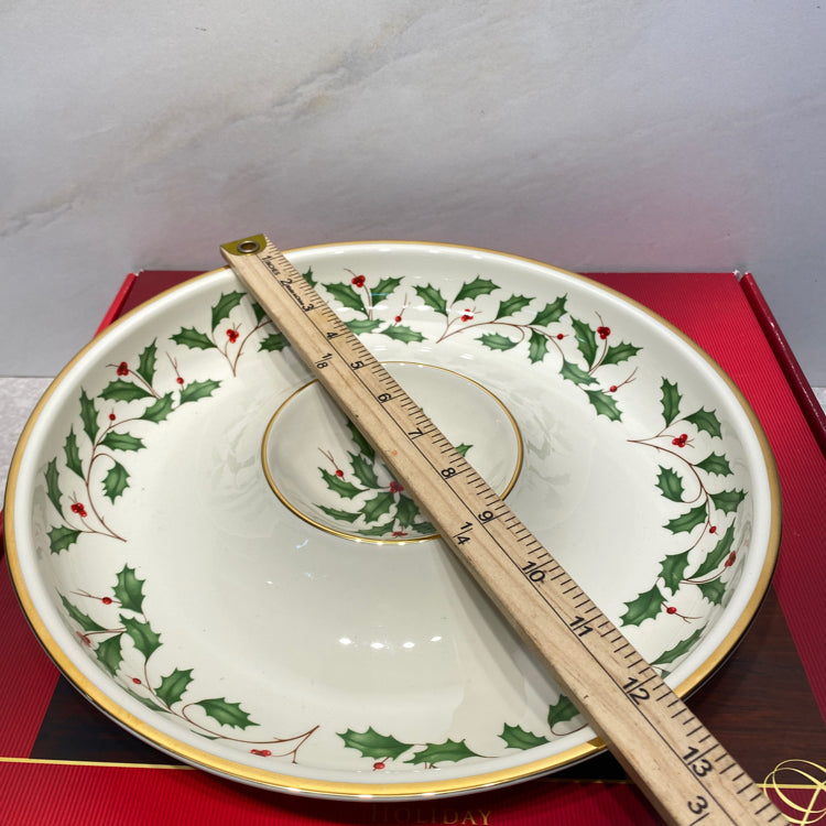 Lenox Holiday Chip and Dip