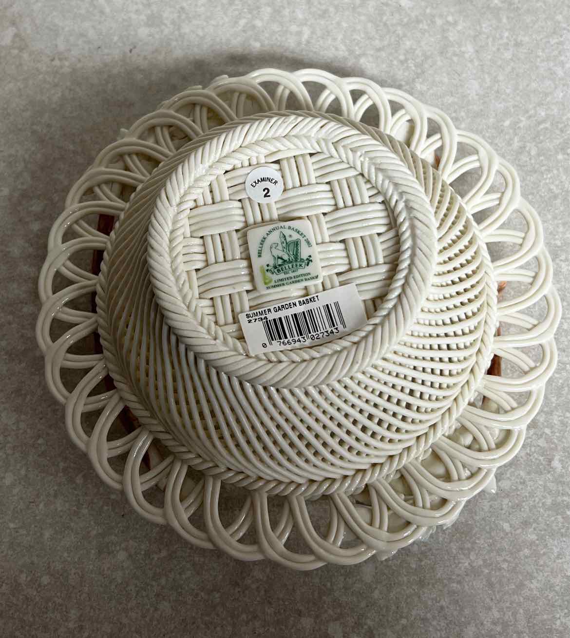 Belleek Summer Garden Basket