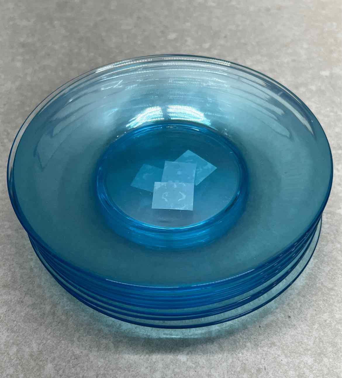 Set of 9 Blue Plates