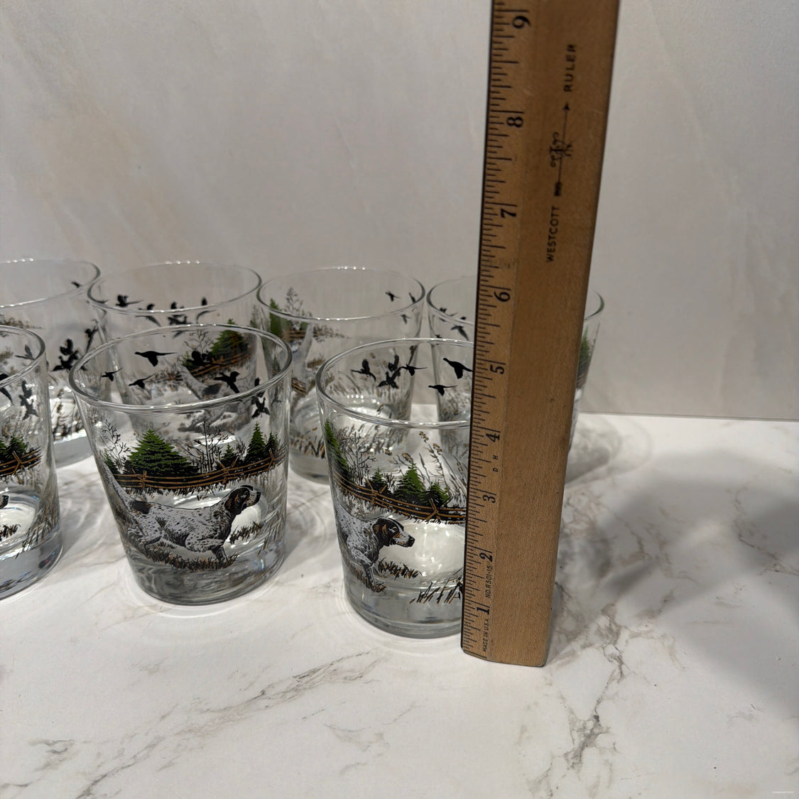 Set of 7 Vintage Glasses