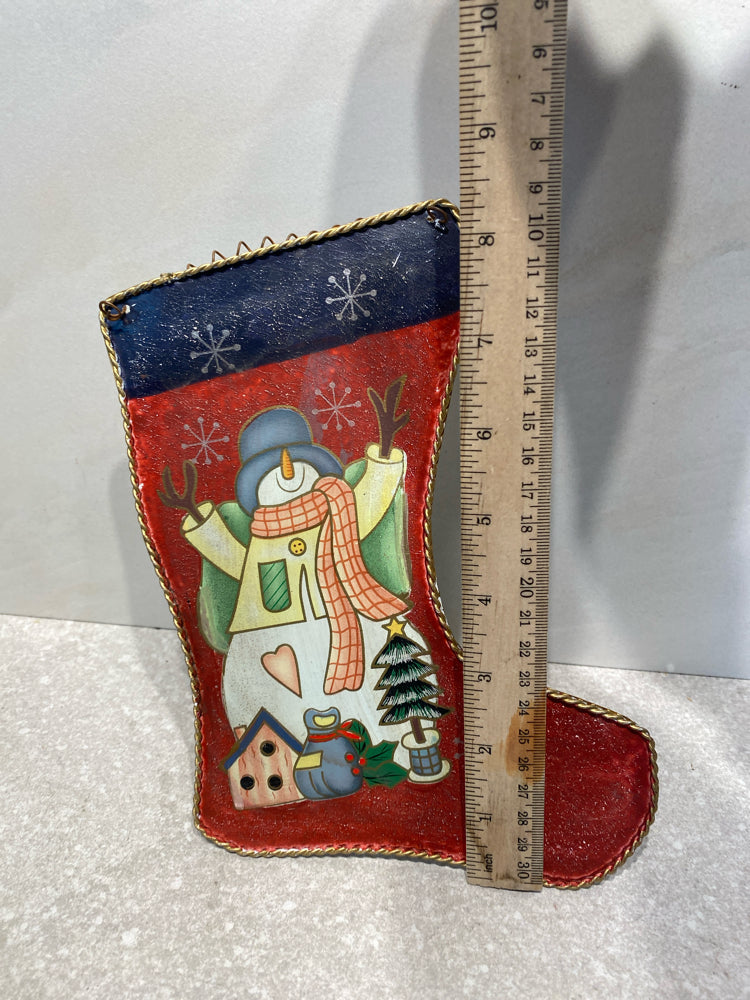 Metal Christmas Stocking