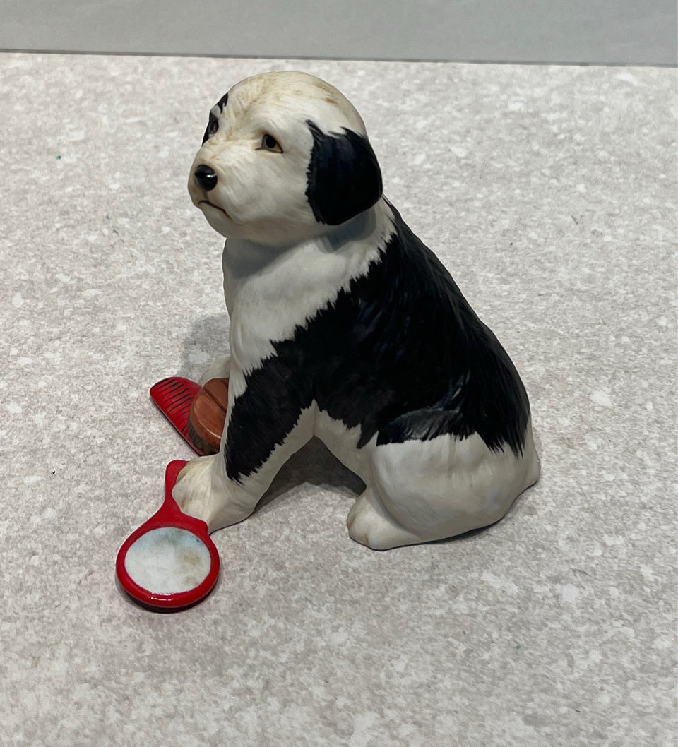 Franklin Mint Dog Figurine