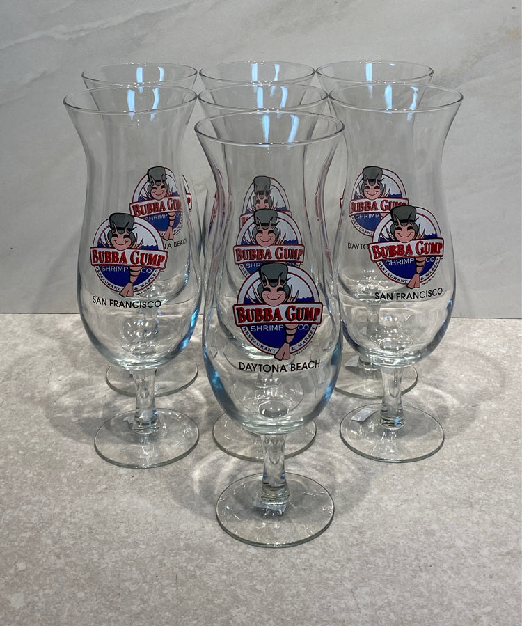 Set of 7 Bubba Gump Glasses