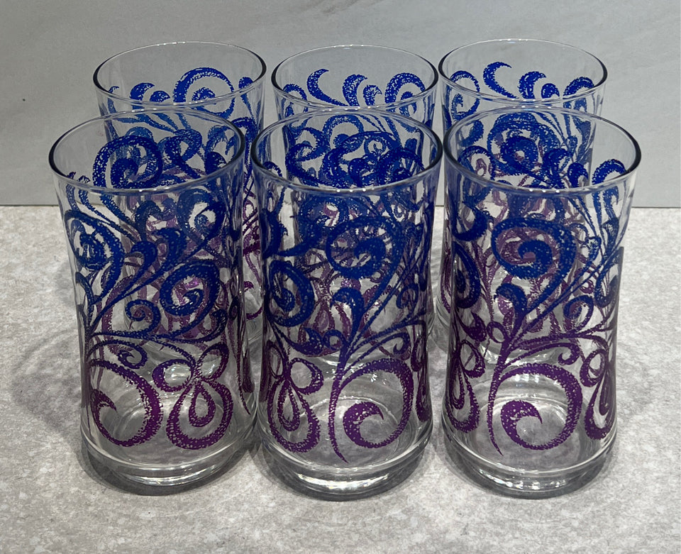 Set of 6 Vintage Glasses
