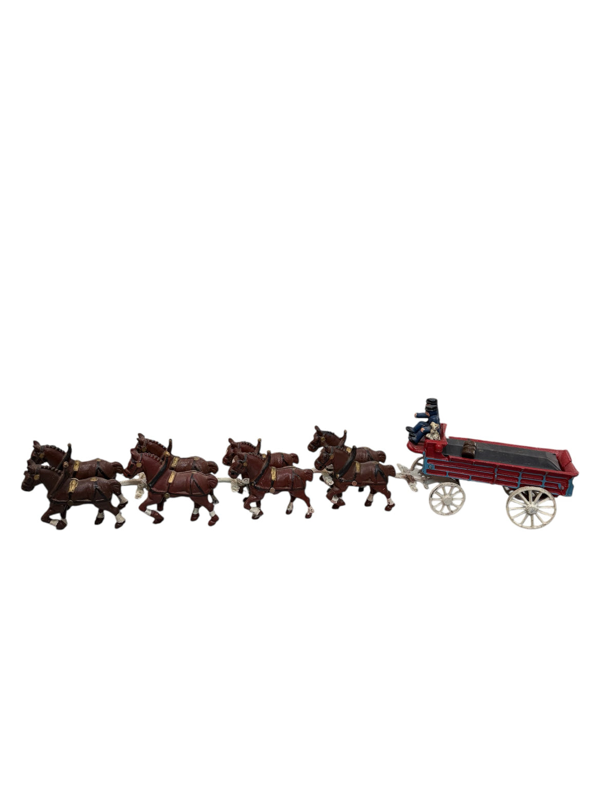 Cast Iron Wagon and Horses