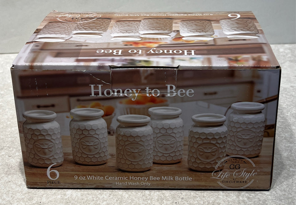 Set of 6 Bee Bottles
