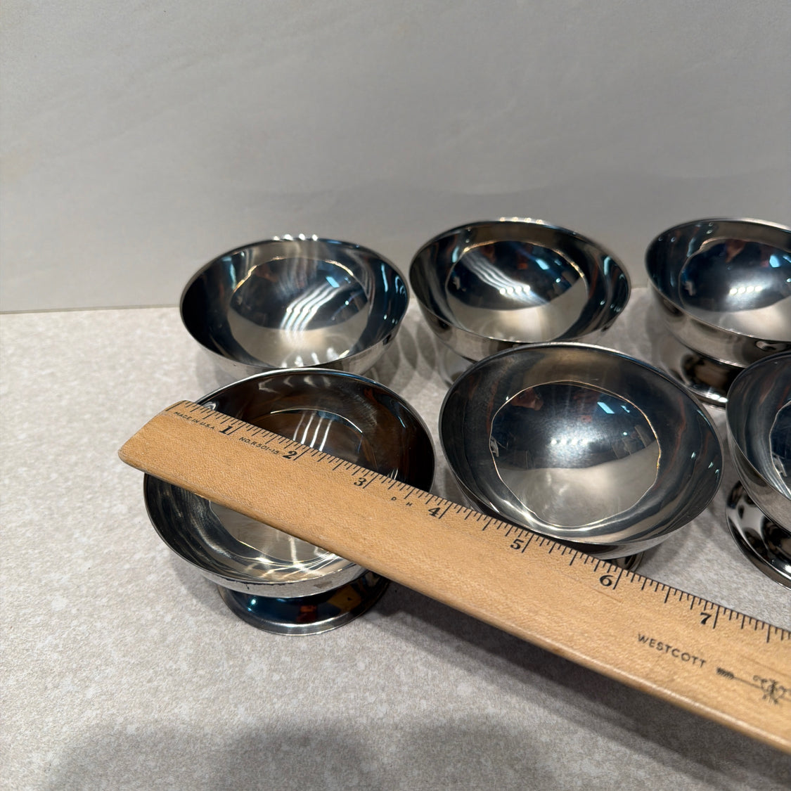 Set of 6 Stainless Cups